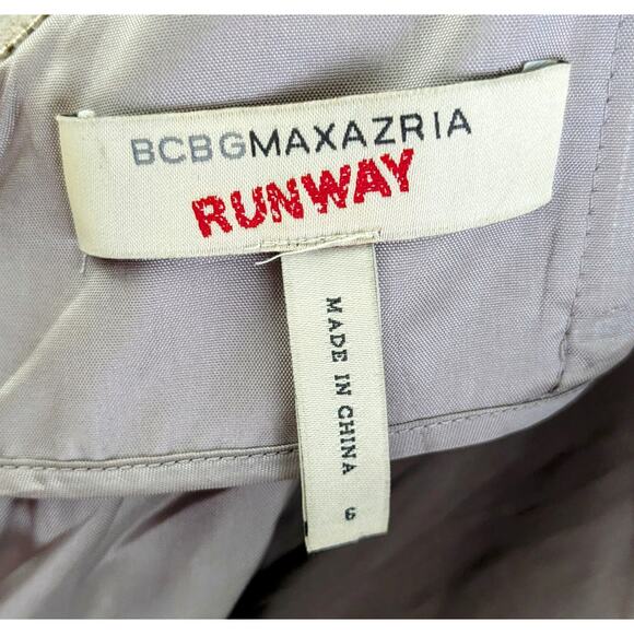 BCBG MAXAZRIA RUNWAY Purple Strapless Dress Size 6 - Picture 12 of 15